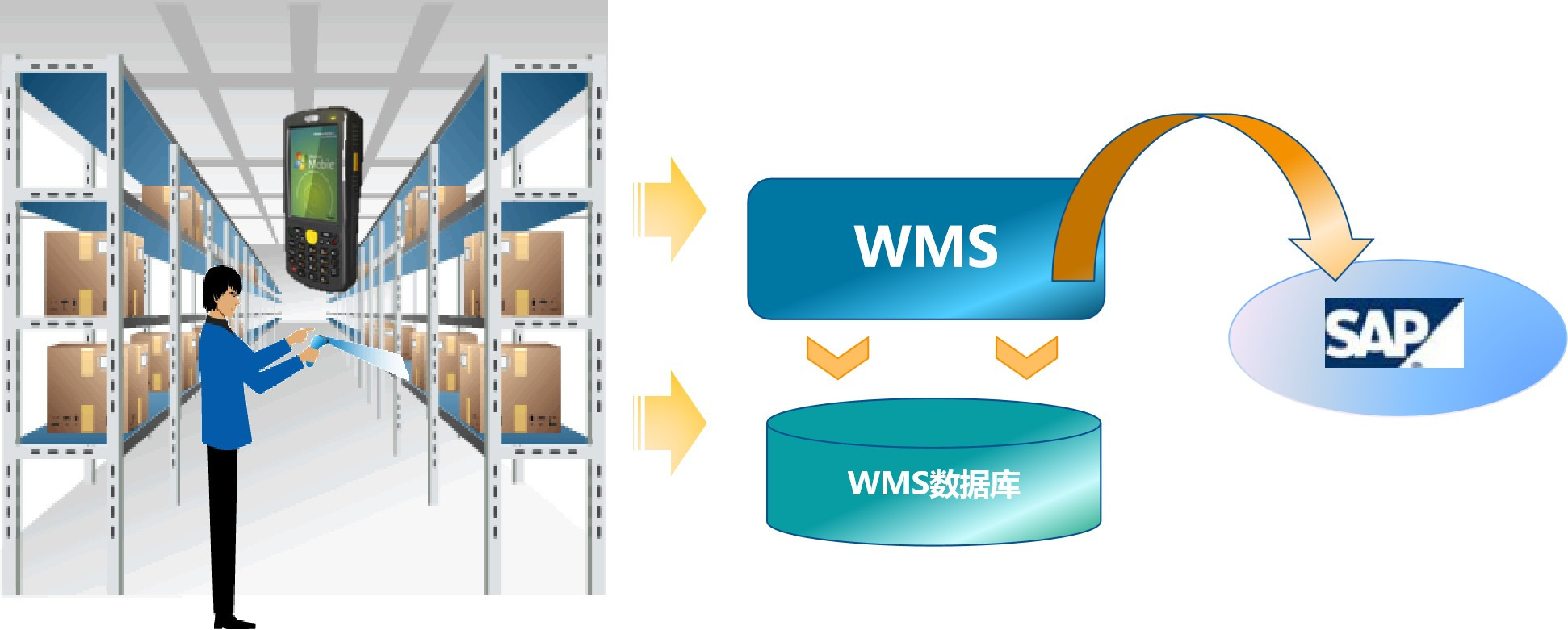 条码WMS系统集成SAP ERP，完善供应链数字化改革