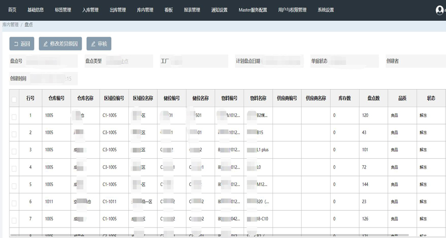 基于食品的wms仓库管理系统体系